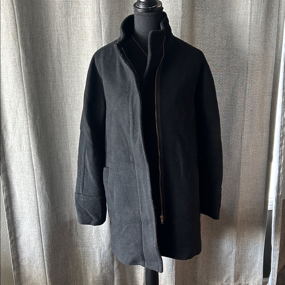 J. Crew Classic Black Trench Coat for Men